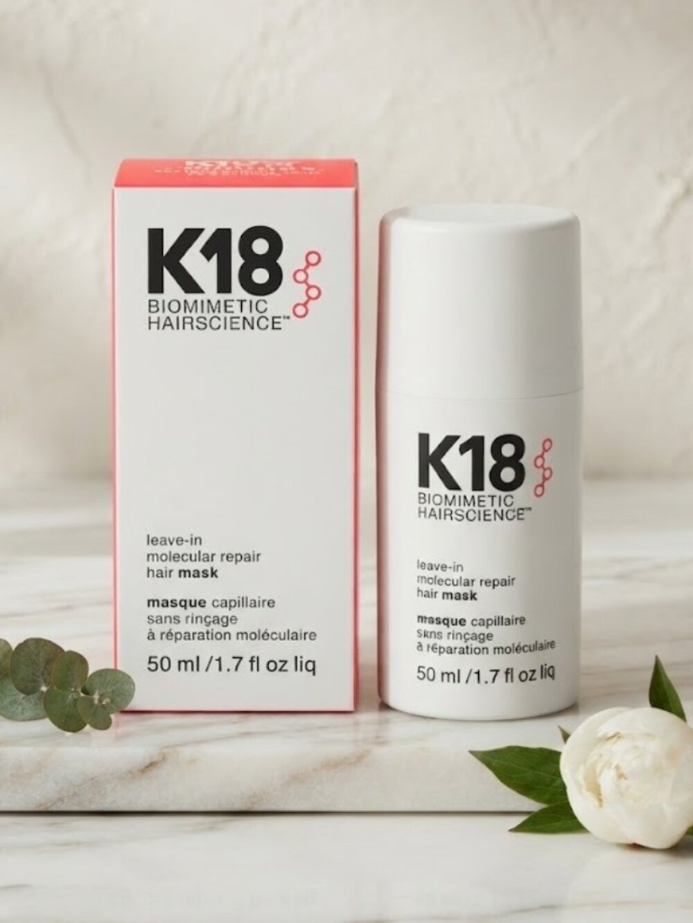 K18 Leave-In Molecular Repair Hair Mask – Dry & Damaged Hair Treatment